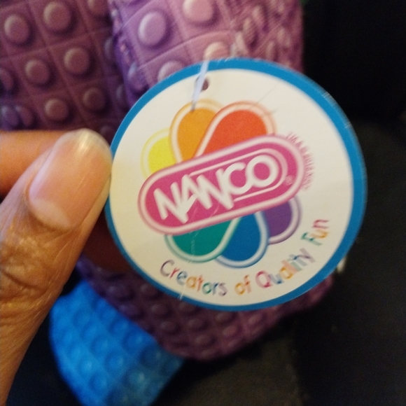 ✓Nanco International Purple Blue Pixel Block Narwhal Whale Unicorn Plush Toy 14" - Picture 11 of 16